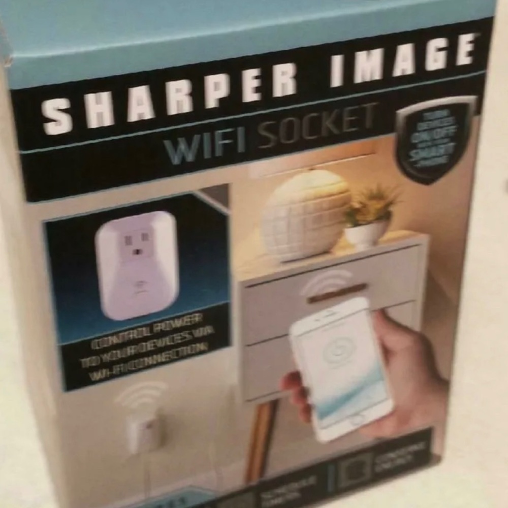 New Sharper Image - Wi-Fi Socket  Smartphone Compatible